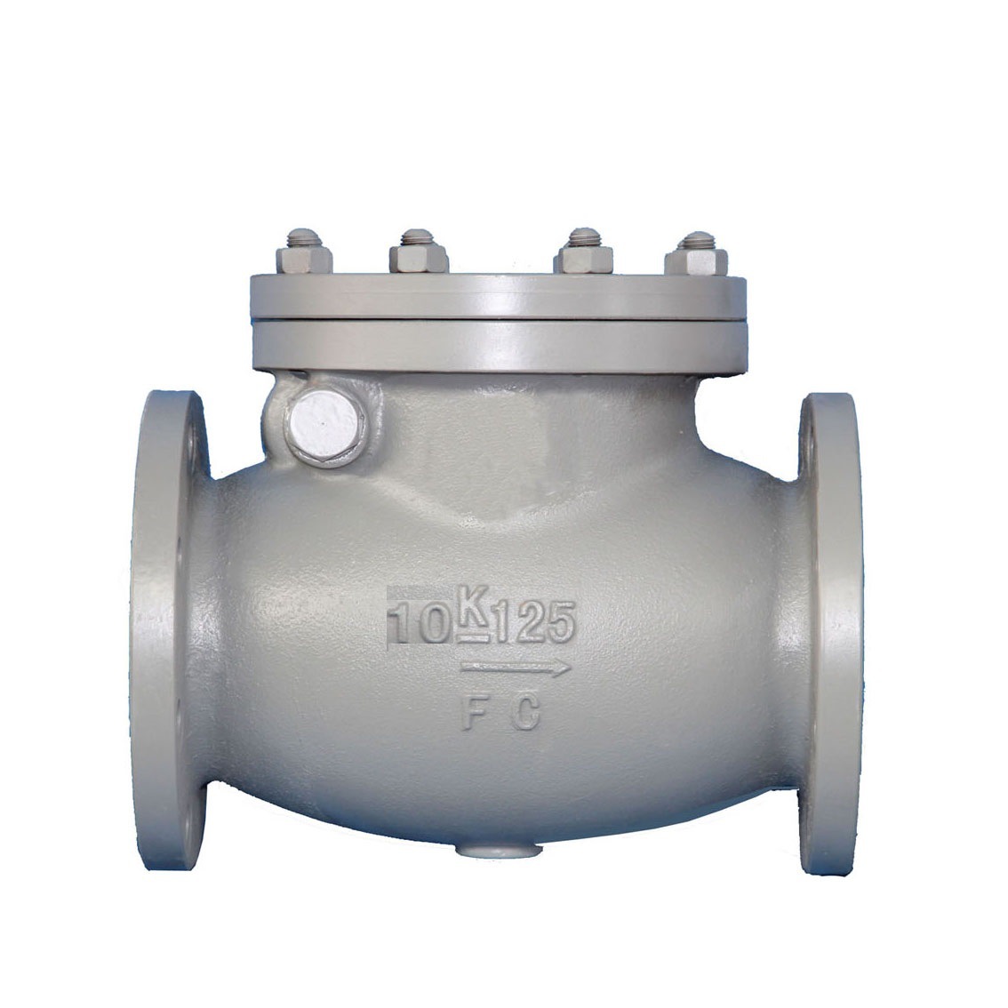 JIS F7373 10K日标船用法兰铸铁摆式止回阀.jpg